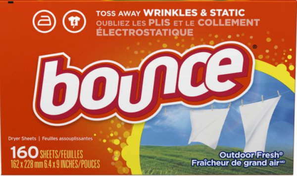 BOUNCE 'Outdoor Fresh' Fabric Softener Sheets, Trocknertücher 160 Tücher